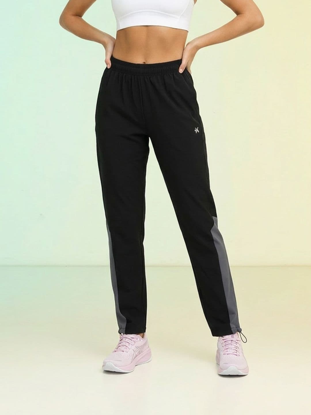 HRX by Hrithik Roshan Women Regular Fit Rapid Dry Cotton Training Track Pants - view 1