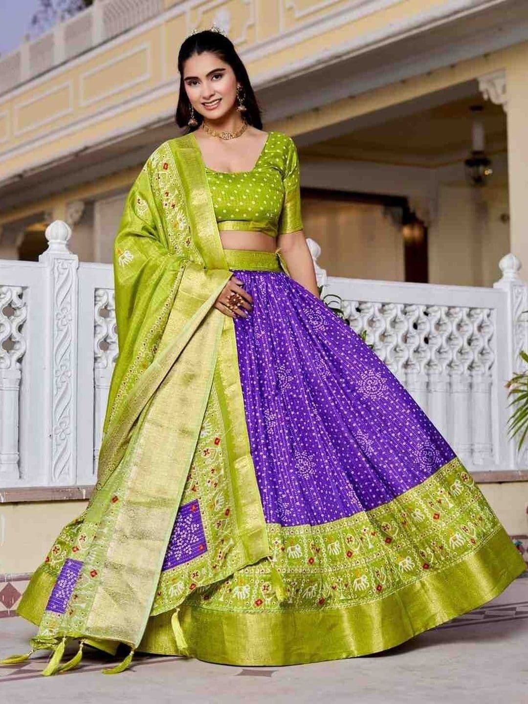 RUNAYA NX Ready to Wear Lehenga & Unstitched Blouse Raw Silk - view 1