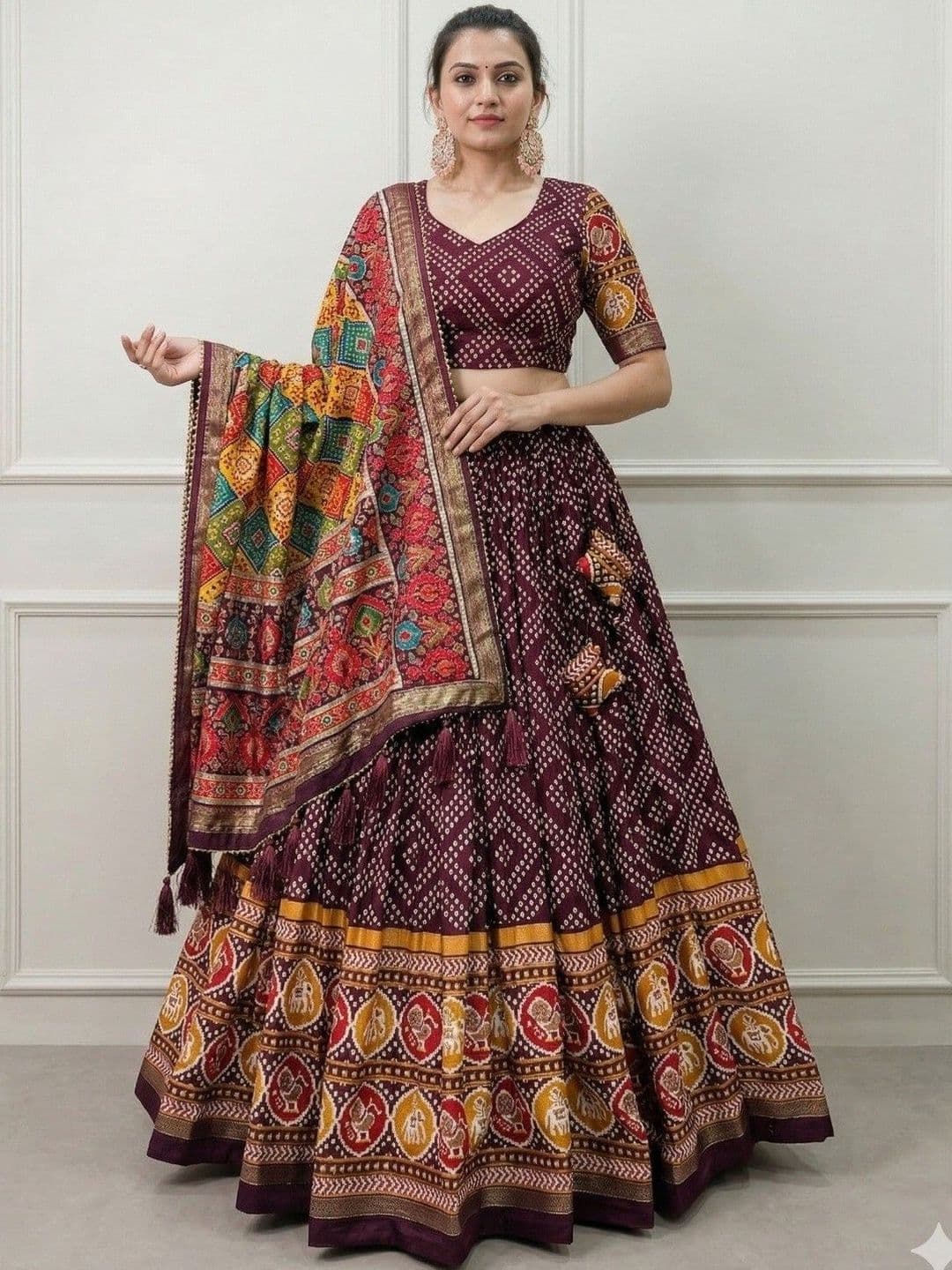RUNAYA NX Ready to Wear Lehenga & Unstitched Blouse Raw Silk - view 1