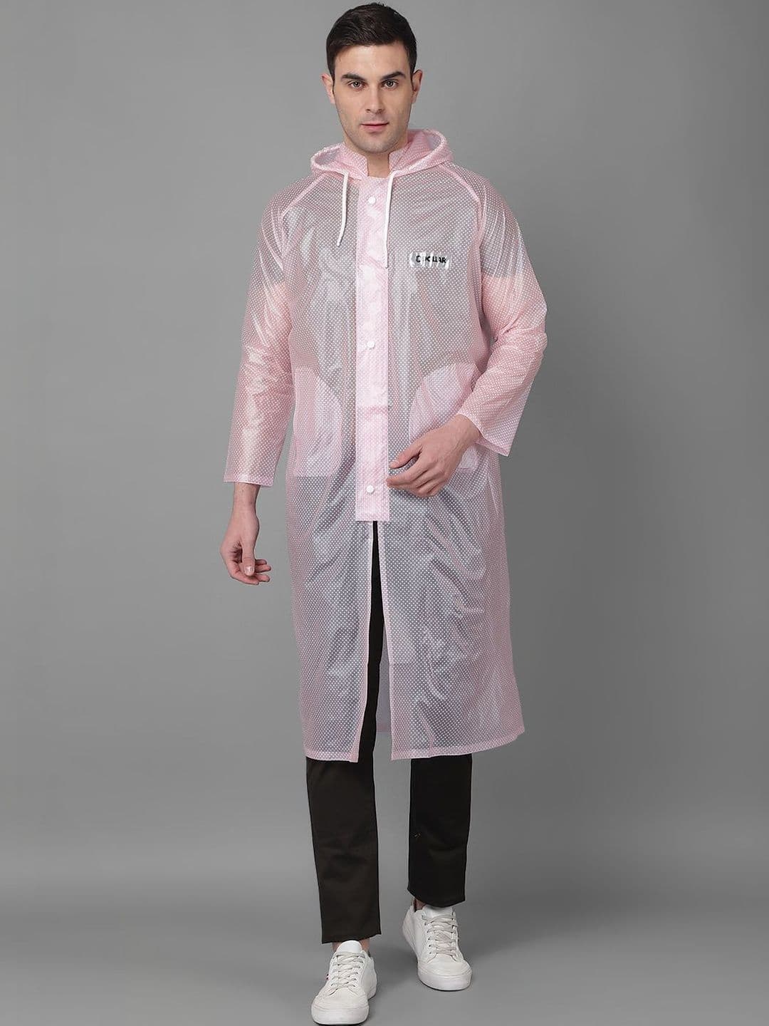 Dollar Solid Attached Hood Rain Suit