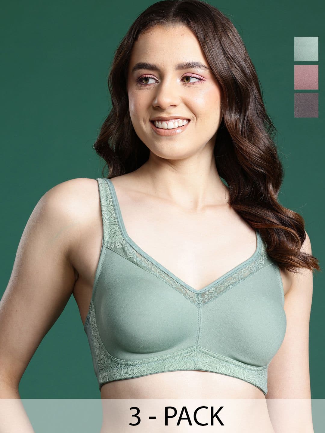 DressBerry Pack of 3 Full Coverage Bra - view 1