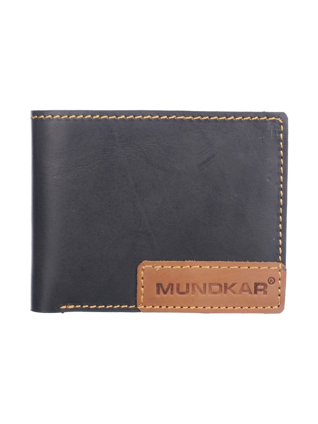 Mundkar Men Leather Two Fold Wallet - view 1