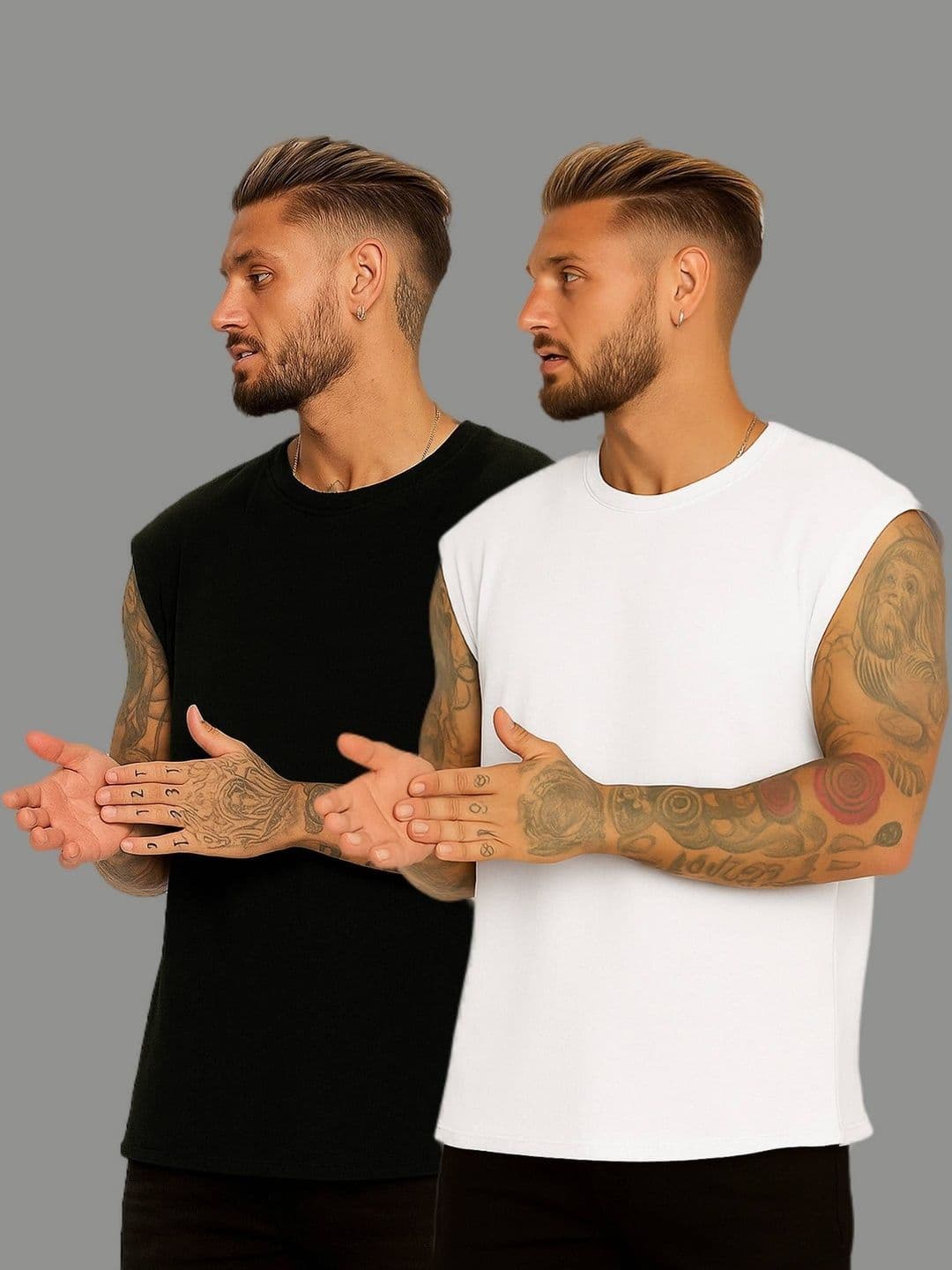 ROYAL-E-KASHMIR Pack of 2 Gym Vest