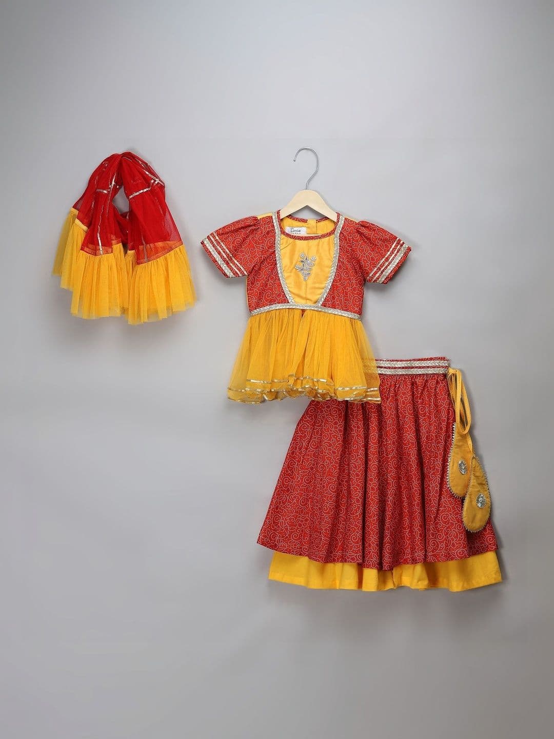 The Little Tales Girls Ready to Wear Lehenga & Blouse With Dupatta - view 1