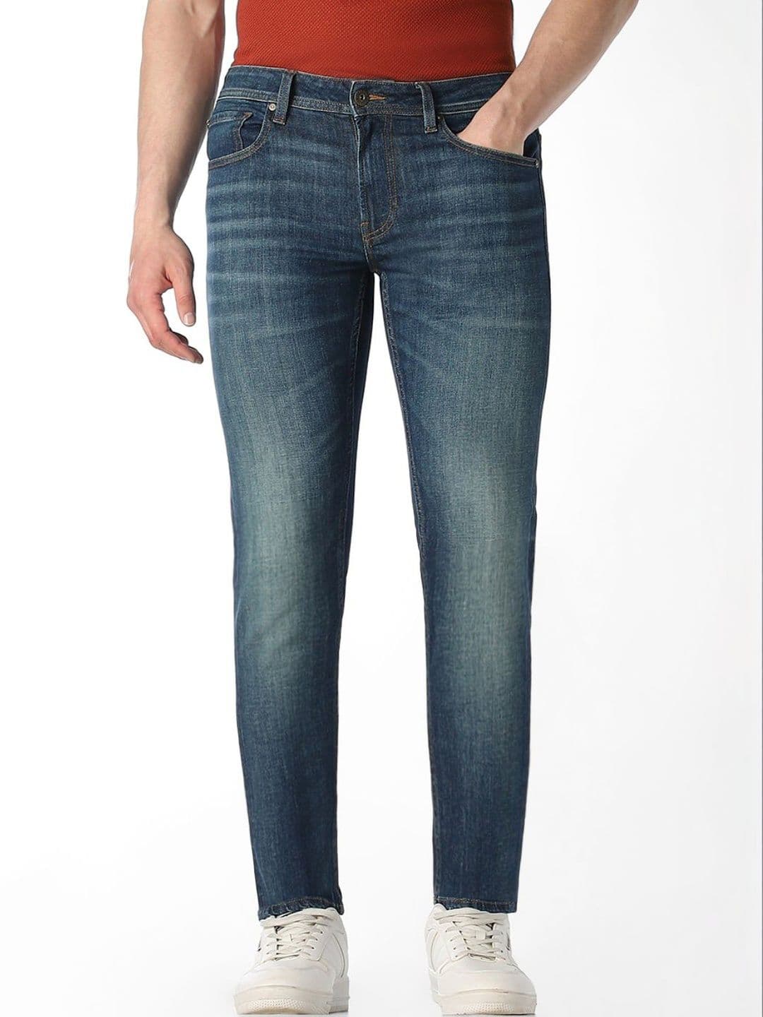 Jack & Jones Men Slim Fit Low-Rise Light Fade Stretchable Jeans - view 1