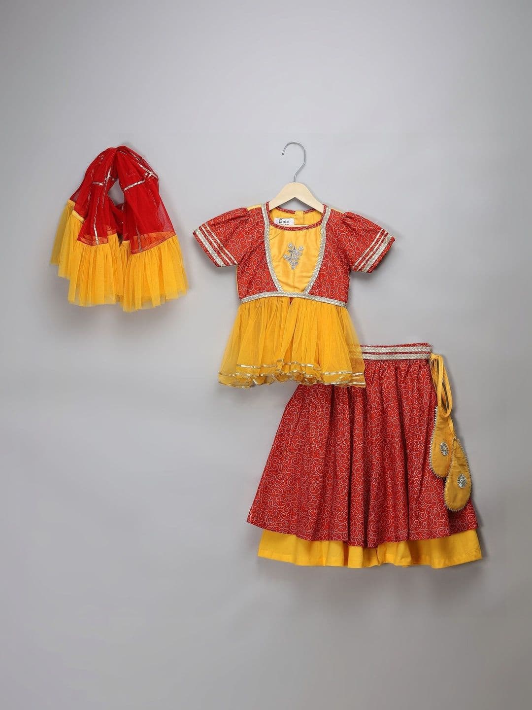 The Little Tales Girls Ready to Wear Lehenga & Blouse With Dupatta - view 1