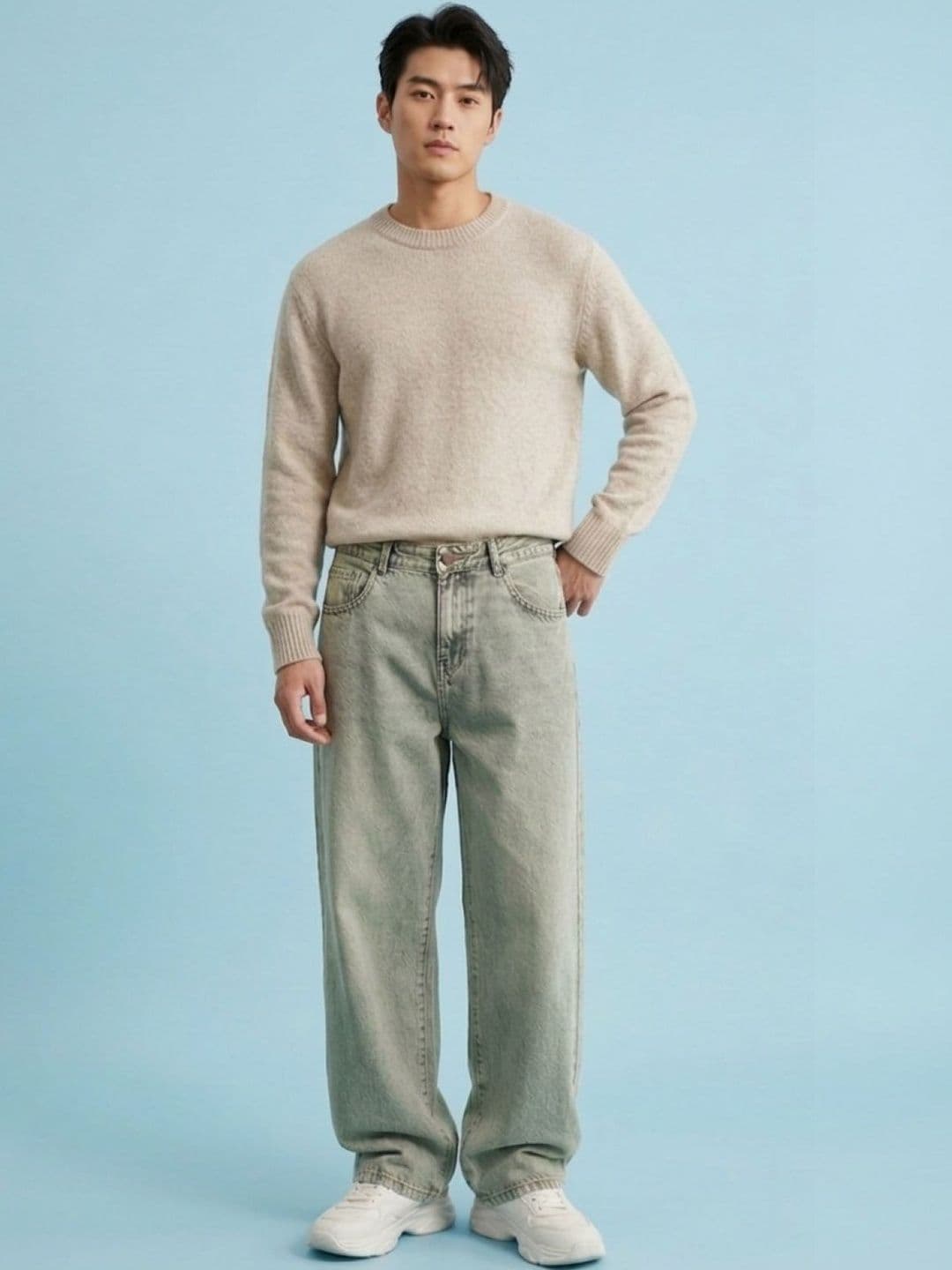 LINARIA Men Classic Mid-Rise Stretchable Jeans - view 1