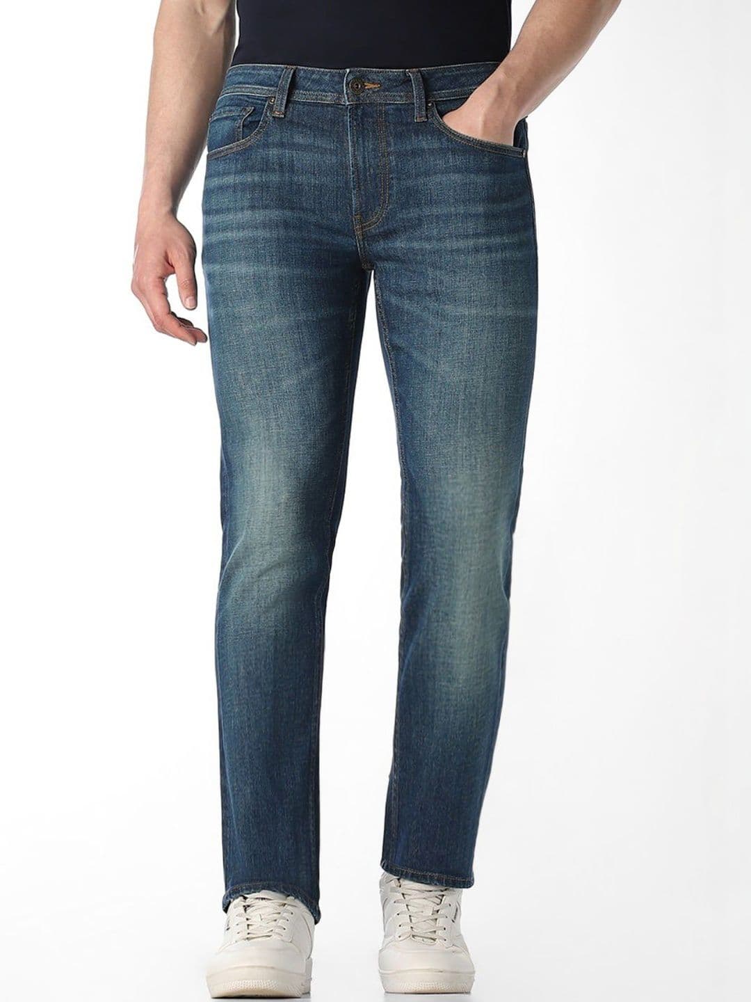 Jack & Jones Men Straight Fit Low-Rise Light Fade Stretchable Jeans - view 1