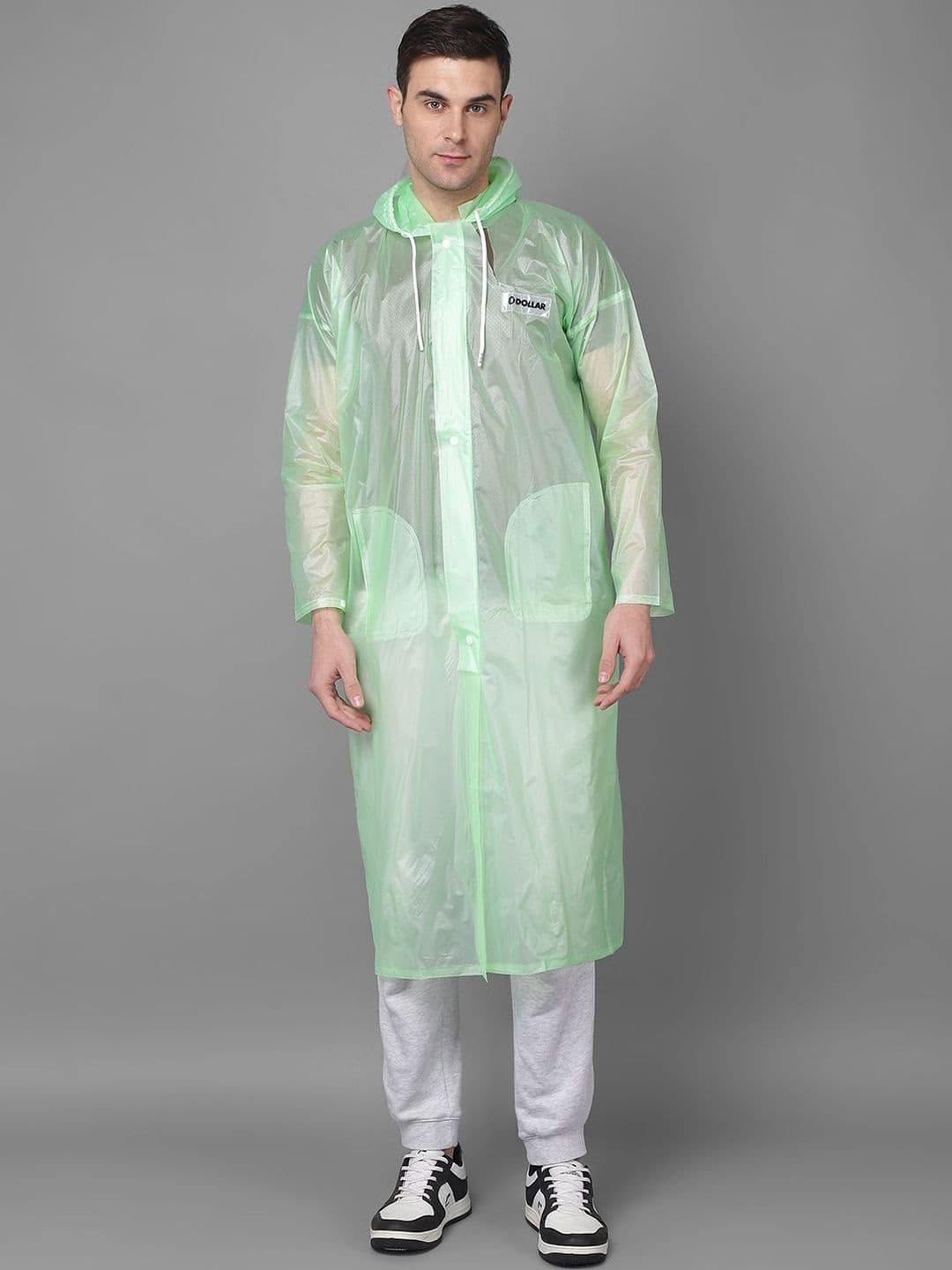 Dollar Solid Attached Hood Rain Suit - view 1