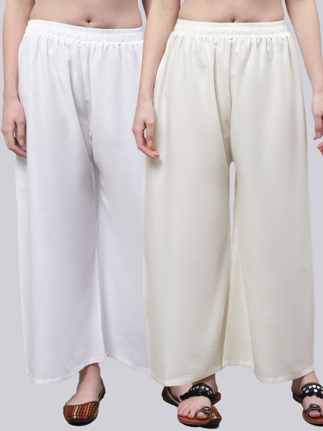 KALINI Women 2 Flared Ethnic Palazzos - view 1