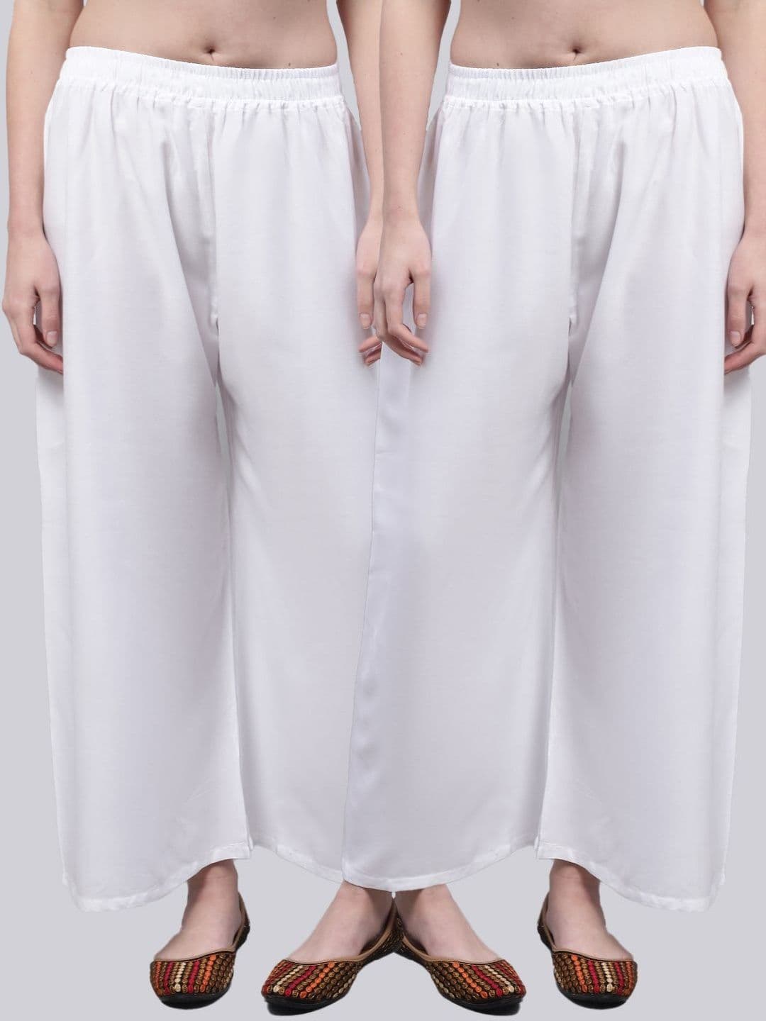 KALINI Women 2 Flared Ethnic Palazzos - view 1