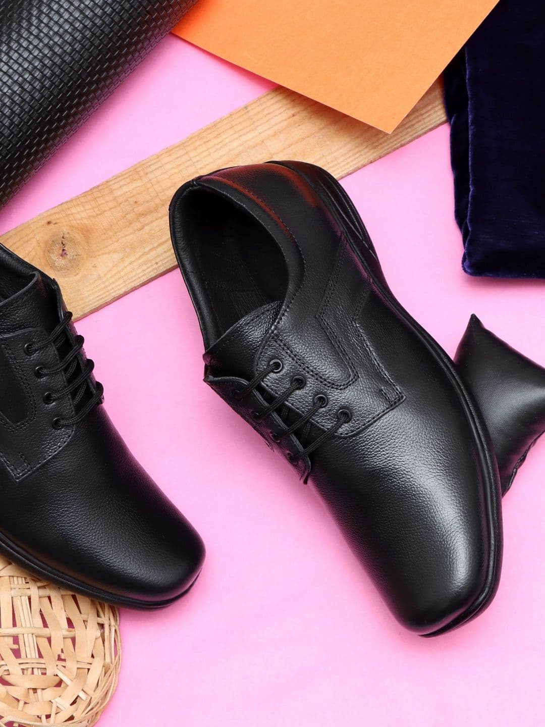 INVICTUS Men Round Toe Lace-Ups Formal Derbys Shoes - view 1