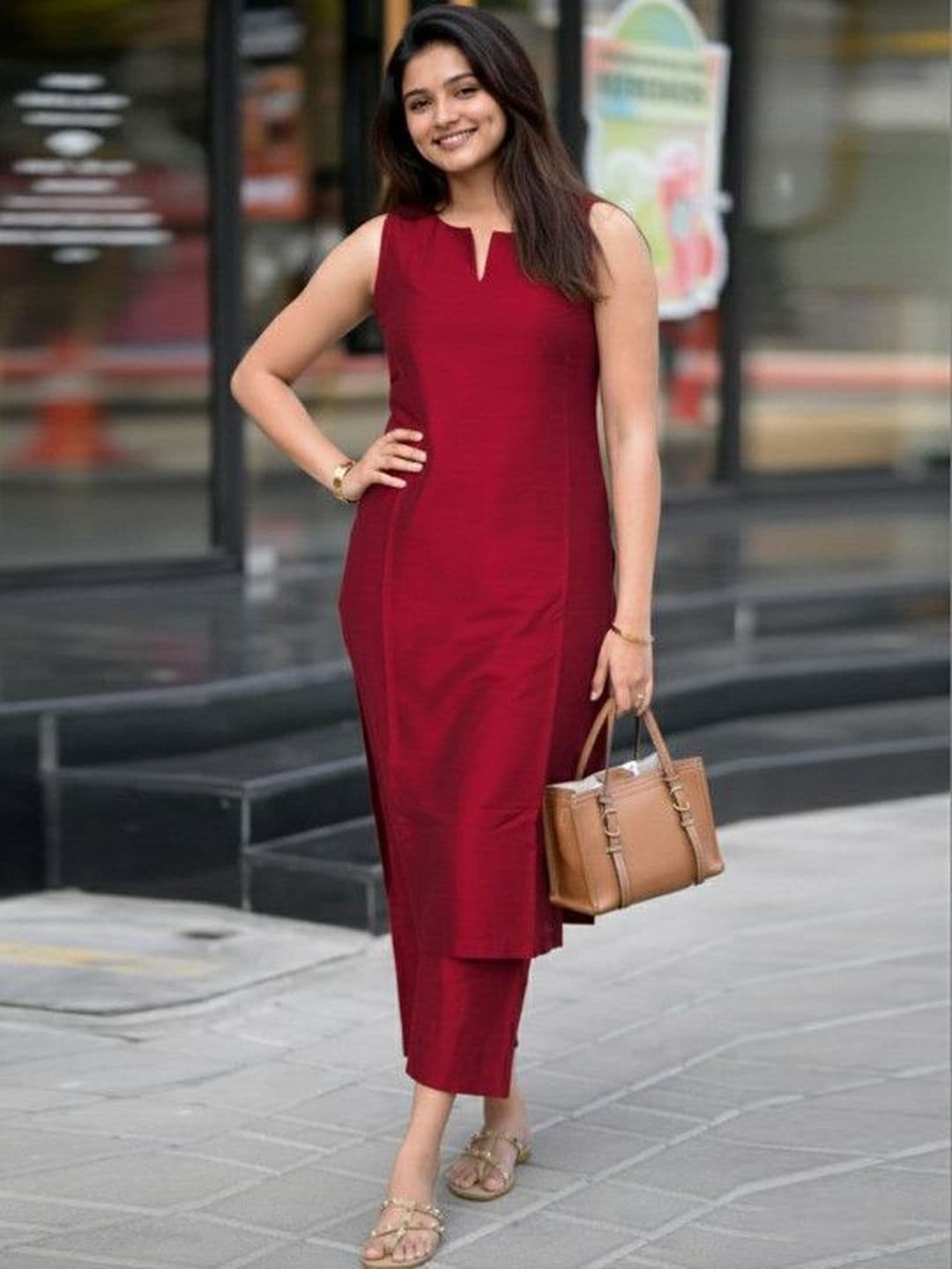 SANTOPERA DESIGNER Women Regular Kurti with Trousers - view 1