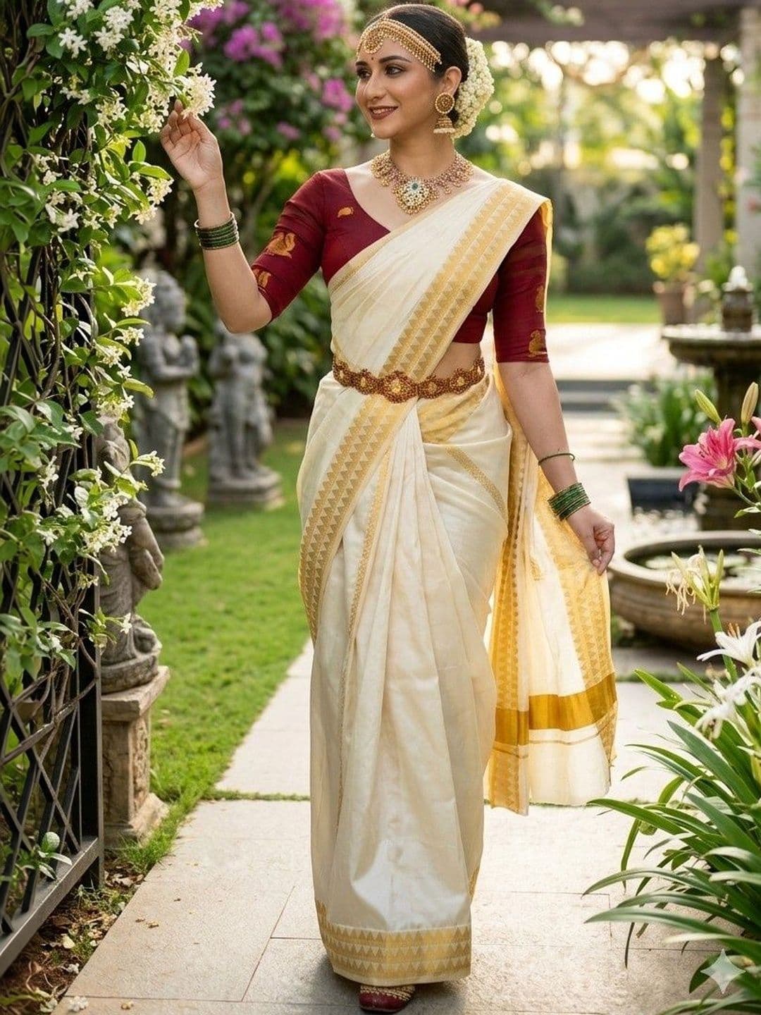 MISHRI TEX FAB Zari Art Silk Designer Kanjeevaram Saree - view 1