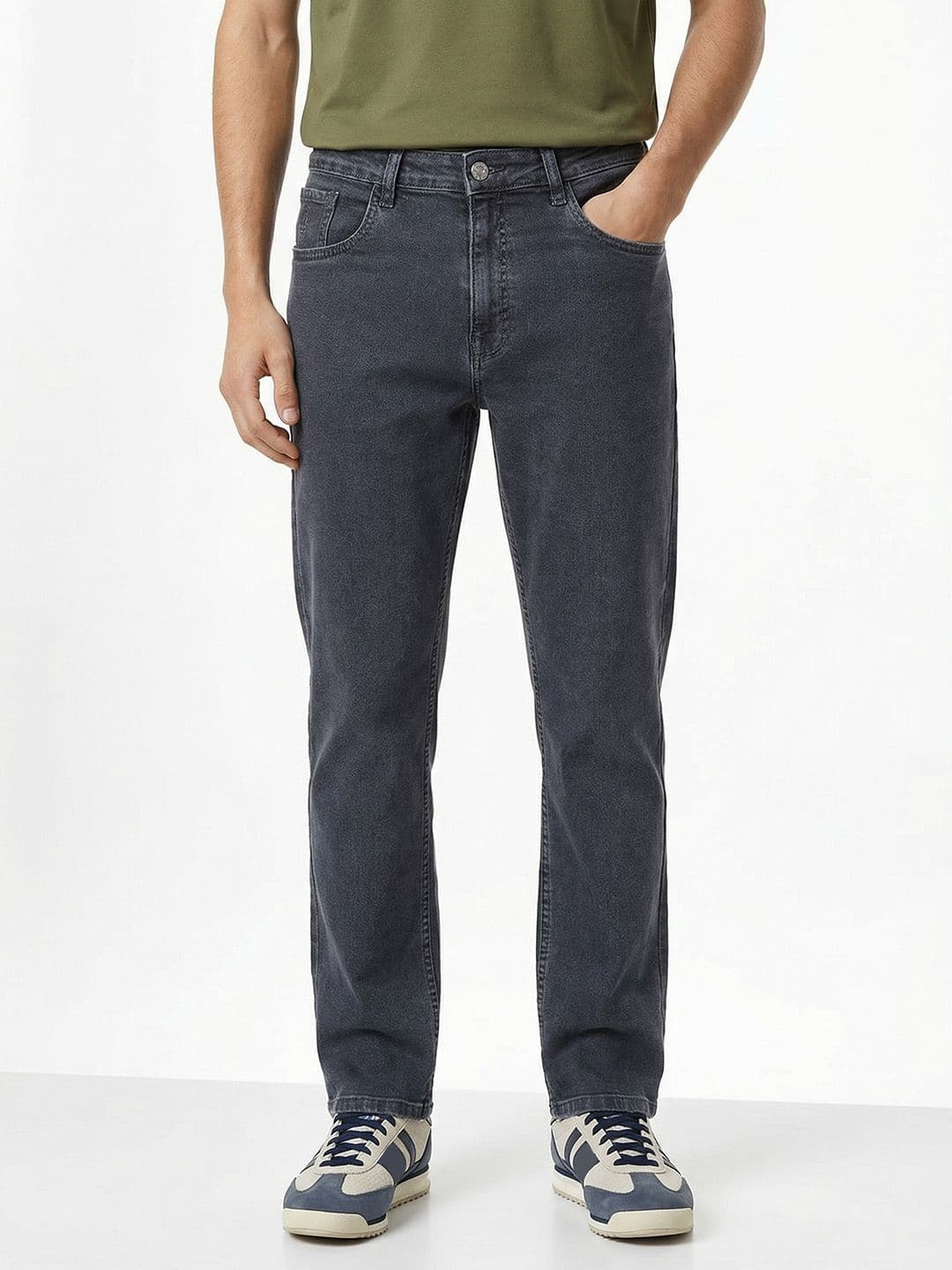 Aeropostale Men Straight Fit Mid-Rise Light Fade Jeans - view 1