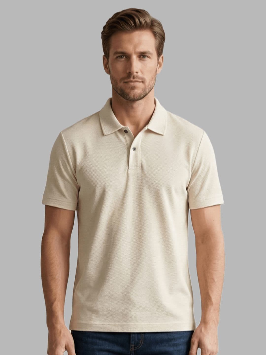 Dollar Men Solid Polo Neck Polyester Tshirts - view 1