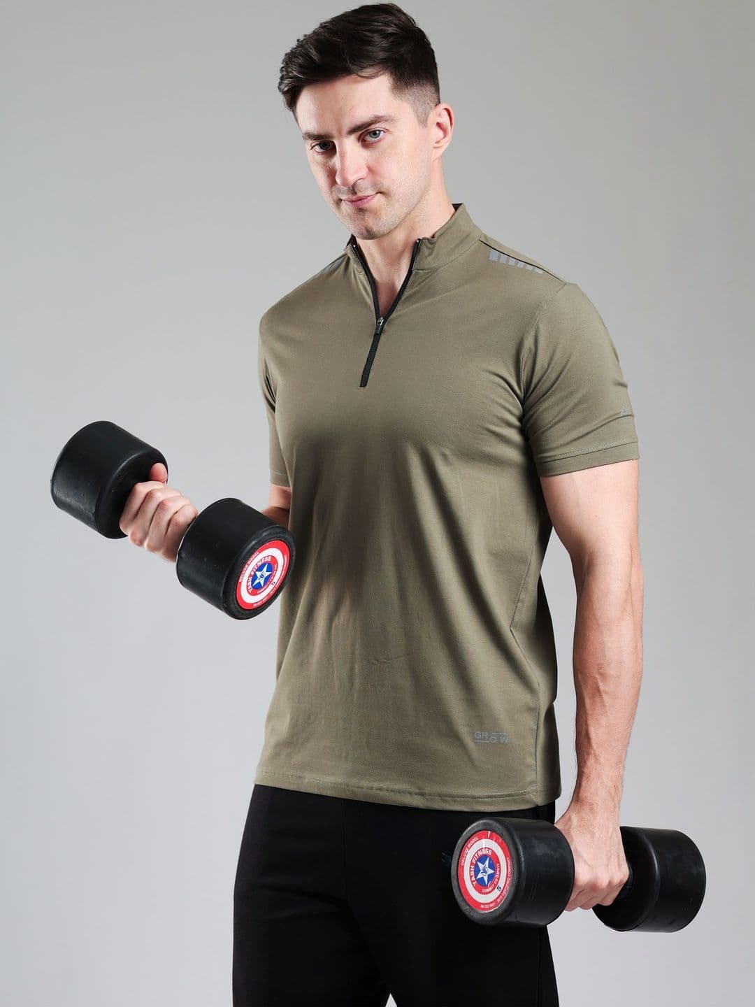 GROW Men High Neck T-shirt - view 1