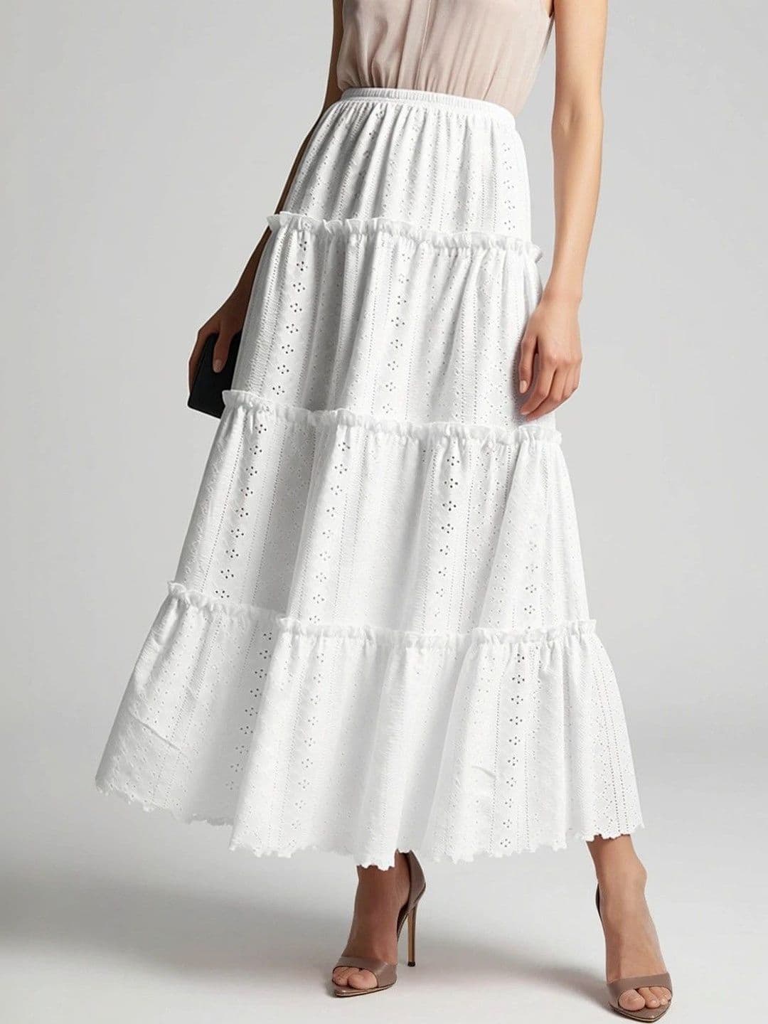 Suo Women Maxi Flared Skirt - view 1