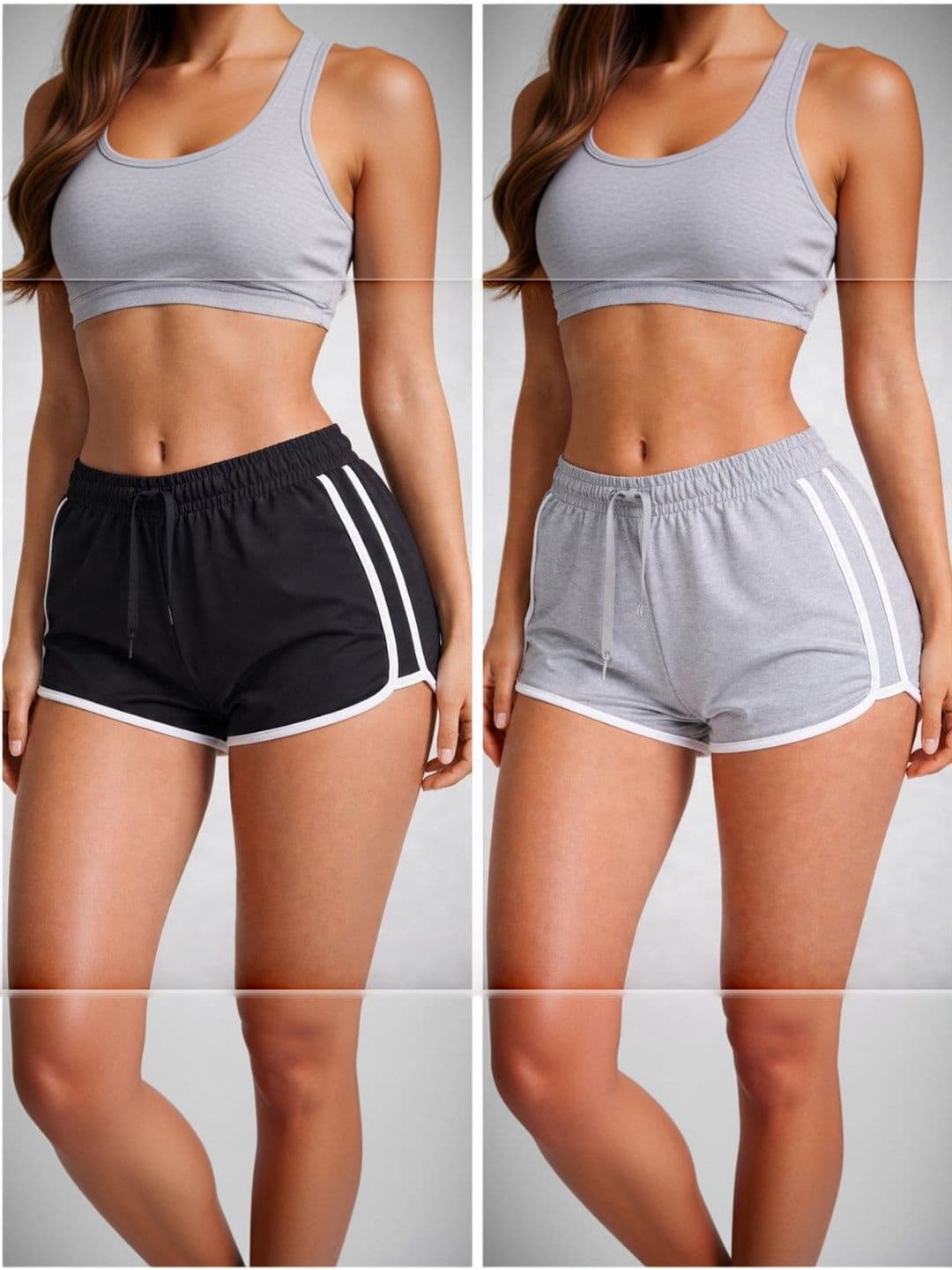 ABID FASHION Women Colourblocked Sports Shorts Technology - view 1