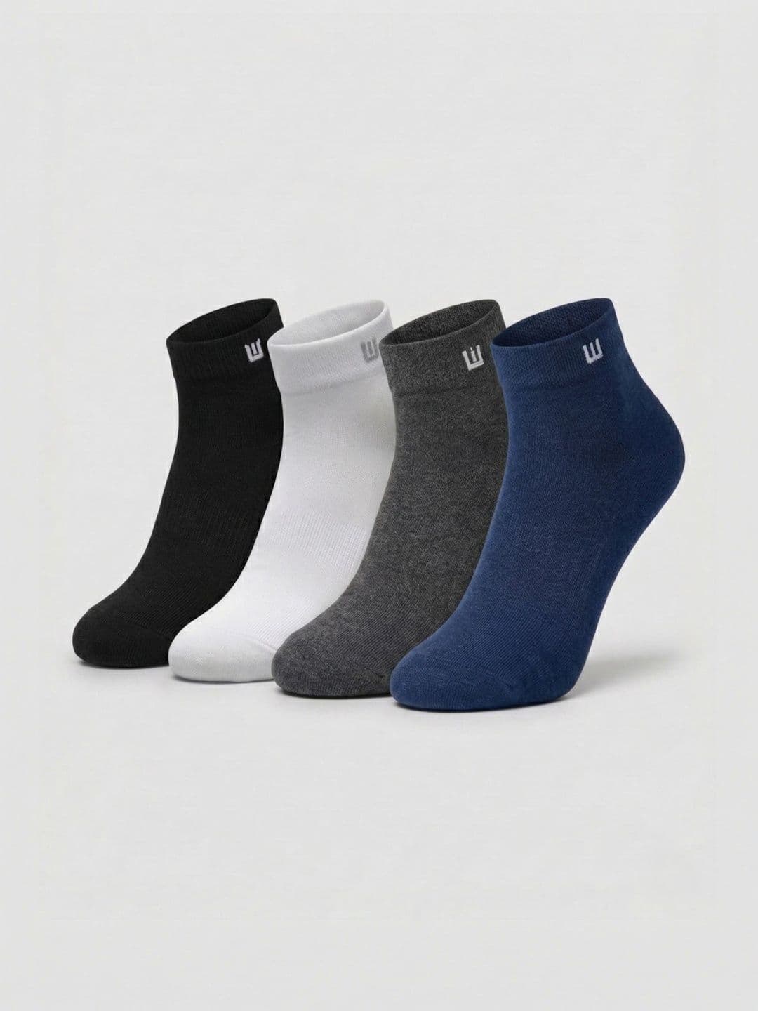 SZN Unisex Pack of 4 Cotton Assorted Ankle Length Socks - view 1