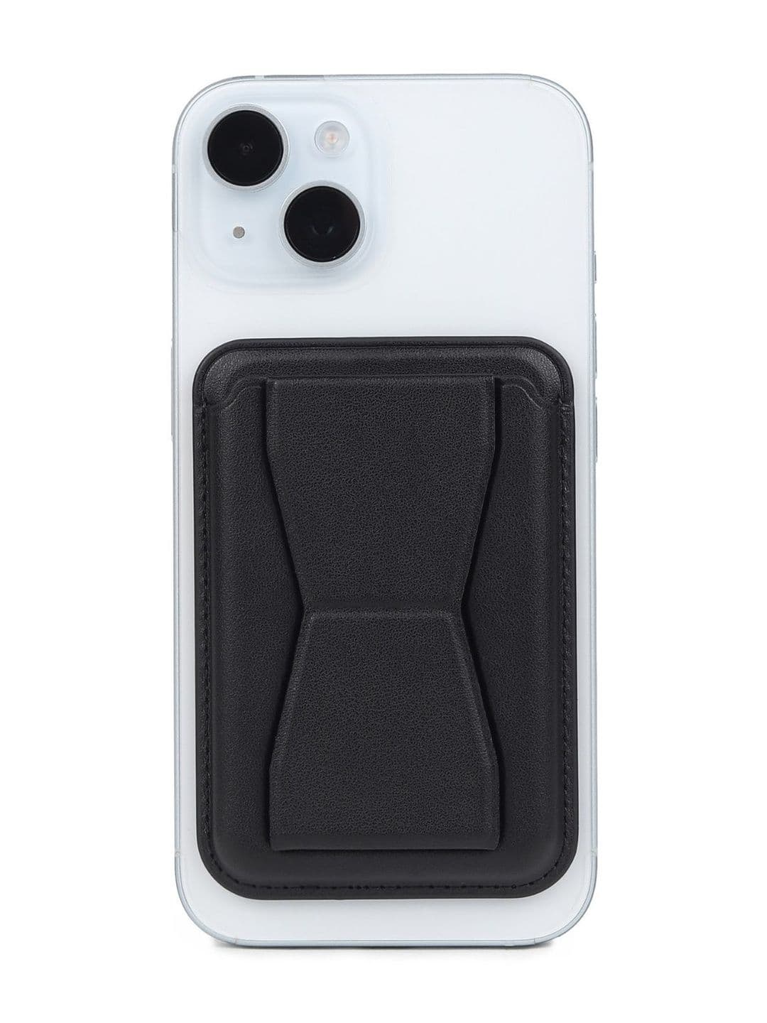 StealODeal Black Premium Slim PU MagSafe Magnetic Phone Wallet Card & Cash Holder