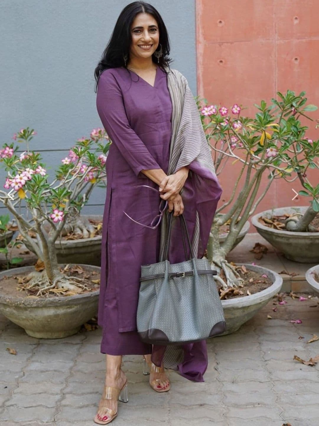 ROPADEMODA Women Regular Kurta with Trousers & With Dupatta - view 1