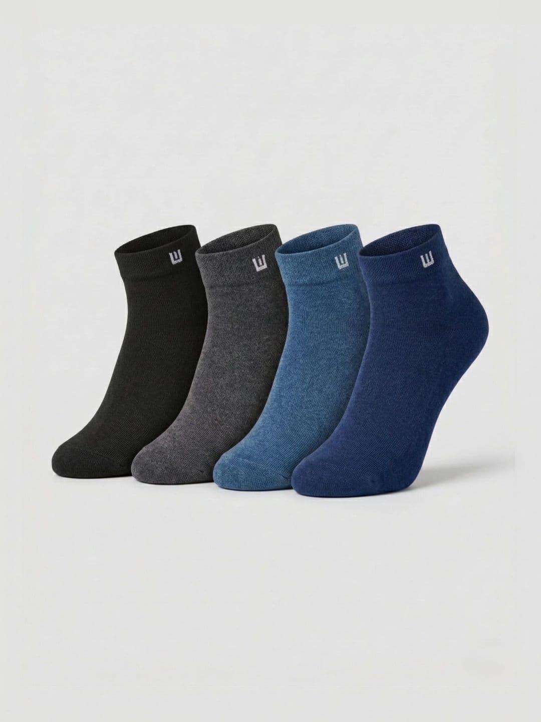 SZN Unisex Pack of 4 Cotton Assorted Ankle Length Socks - view 1