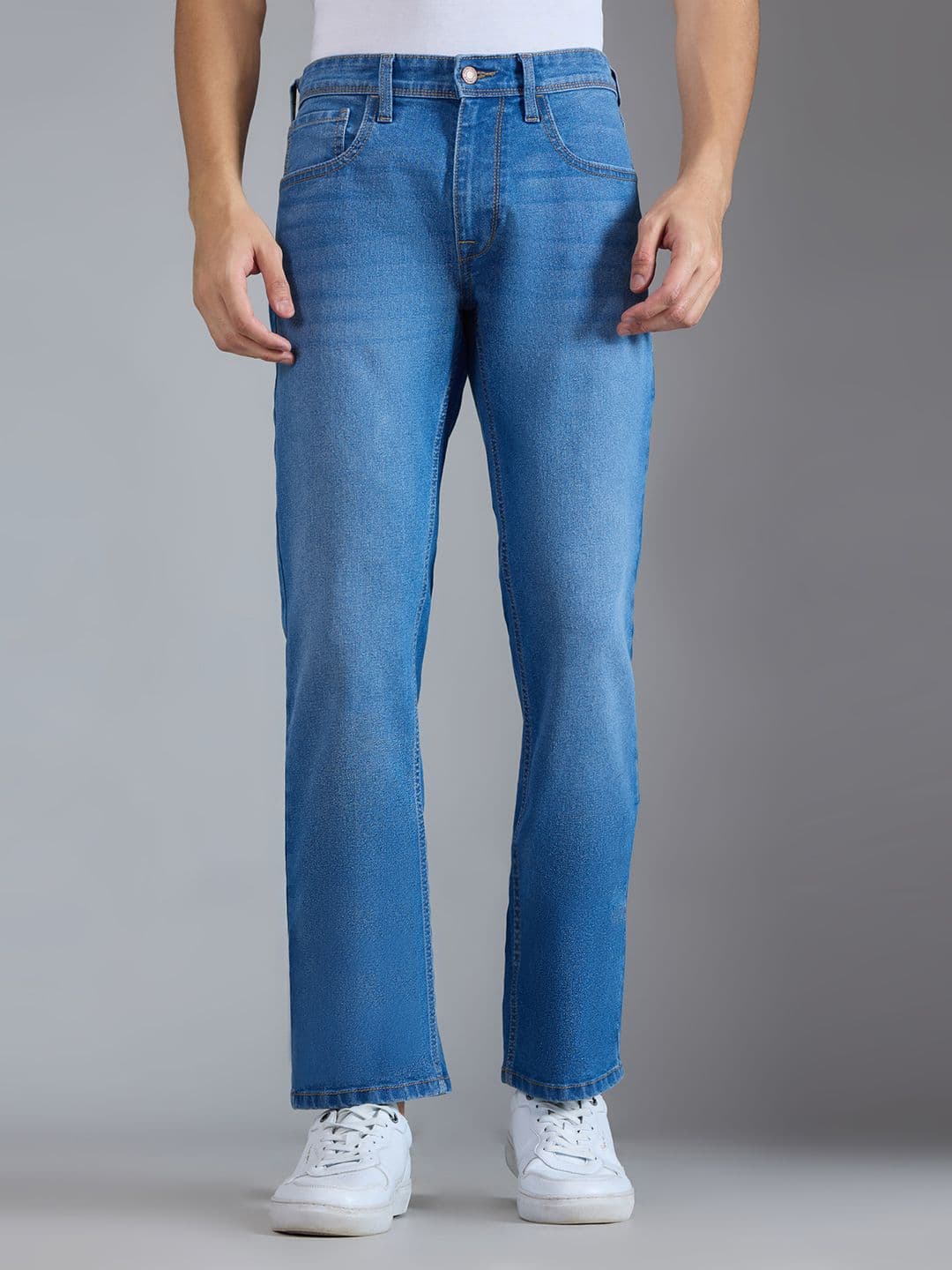 Pepe Jeans Men Holborne Straight Fit Mid-Rise Light Fade Stretchable Jeans - view 1
