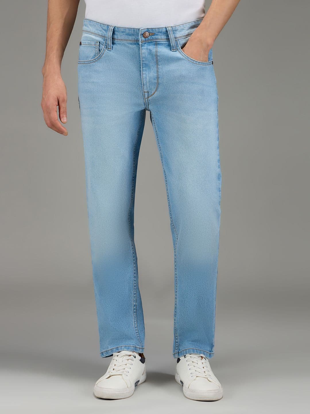 Pepe Jeans Men Vapour Slim Fit Mid-Rise Light Fade Stretchable Jeans - view 1