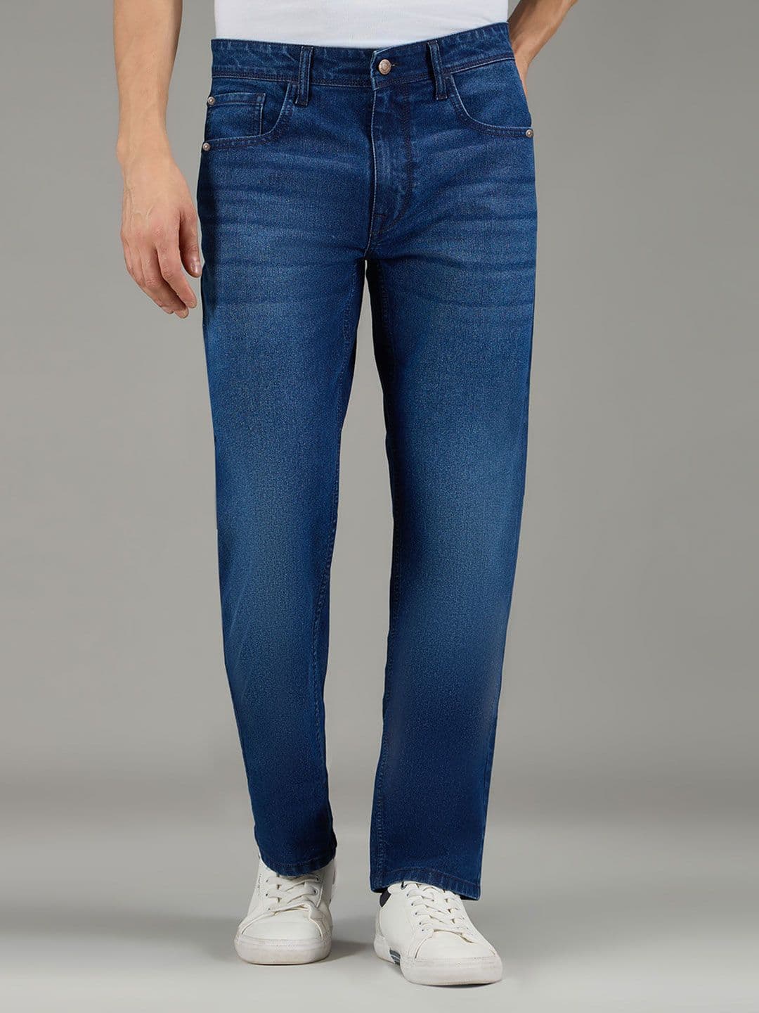 Pepe Jeans Men Holborne Straight Fit Mid-Rise Light Fade Stretchable Jeans