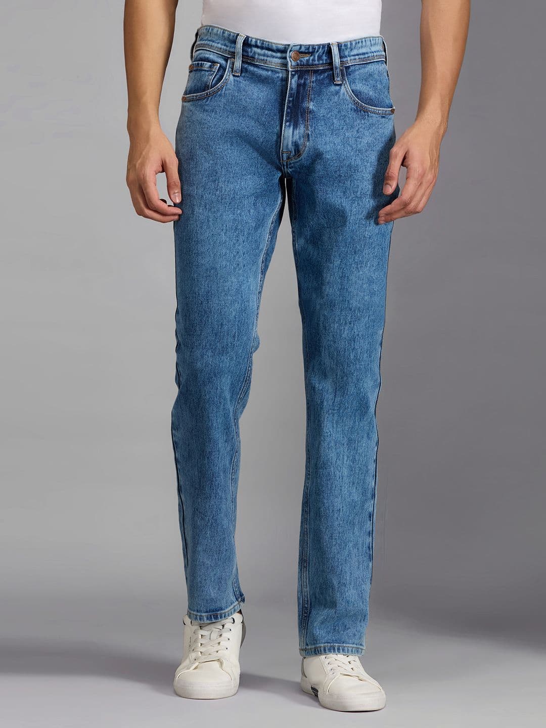 Pepe Jeans Men Holborne Straight Fit Mid-Rise Light Fade Stretchable Jeans