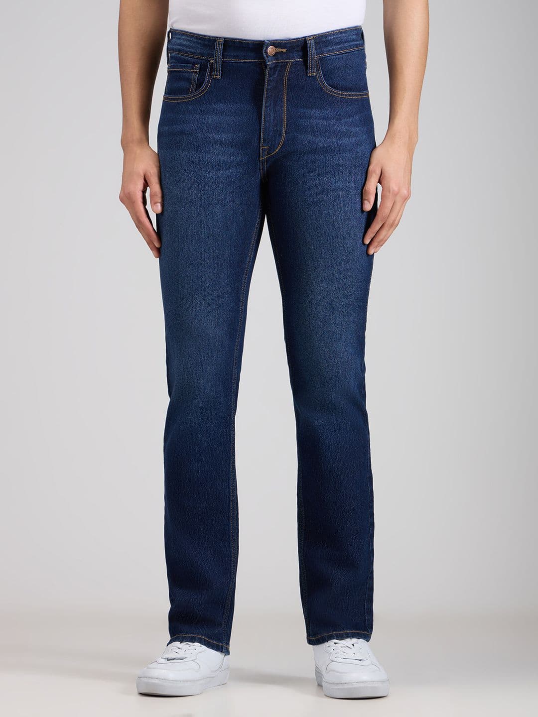 Pepe Jeans Men Straight Fit Mid-Rise Light Fade Stretchable Jeans - view 1