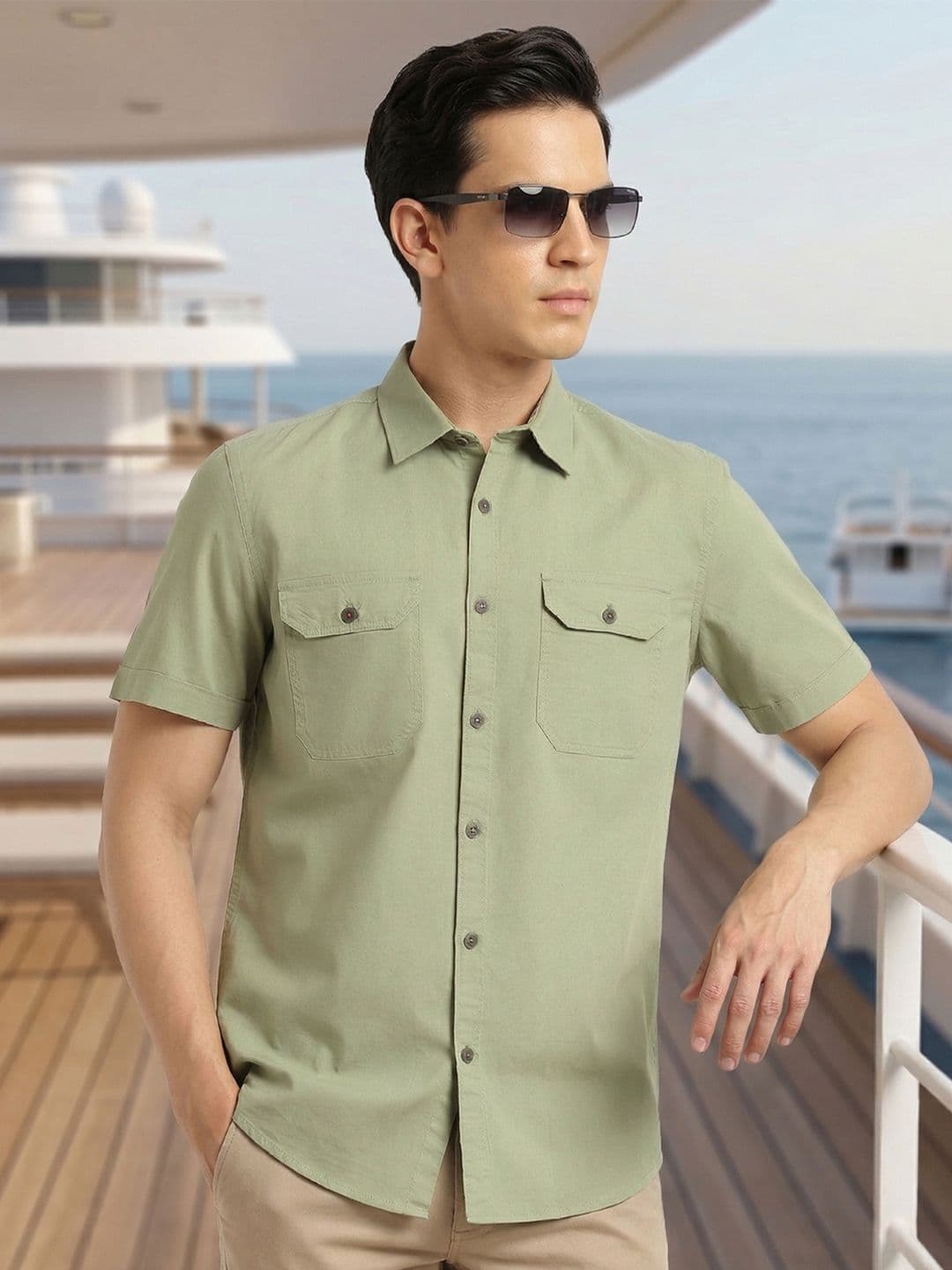 Thomas Scott Men Premium Slim Fit Cotton Casual Shirt - view 1