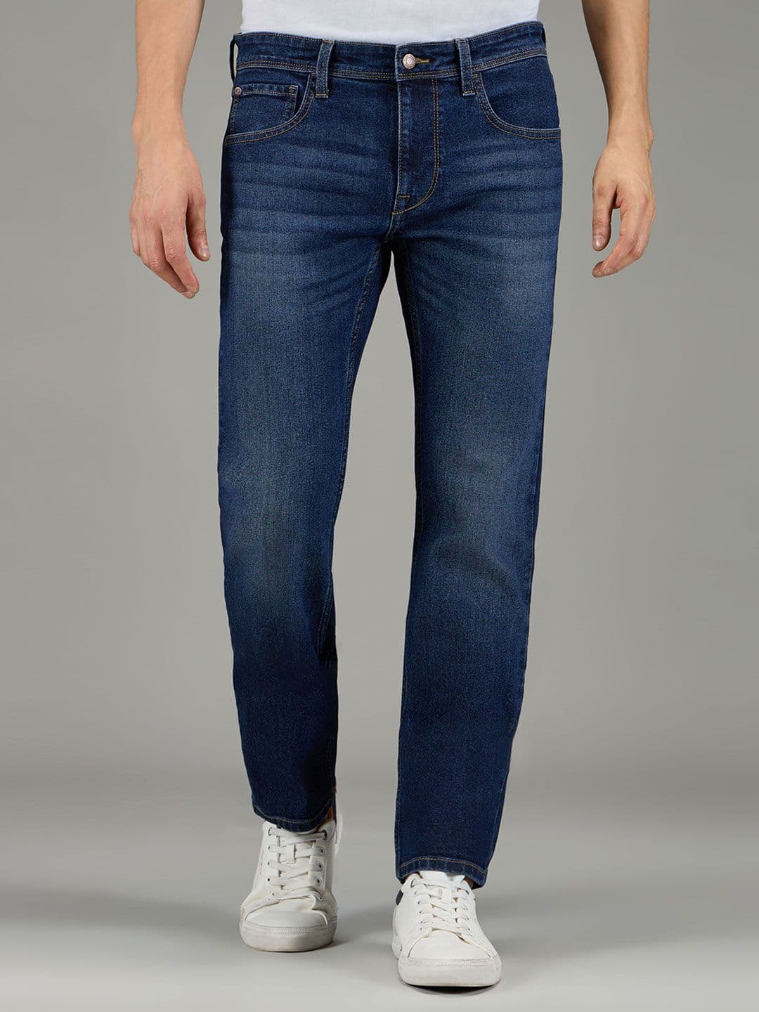 Pepe Jeans Men Vapour Slim Fit Mid-Rise Light Fade Stretchable Jeans