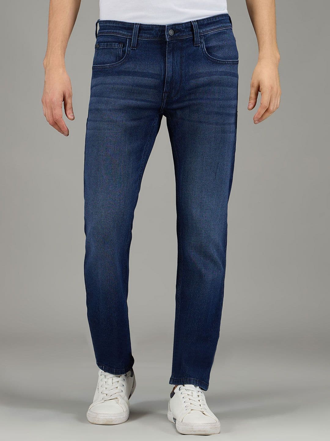 Pepe Jeans Men Vapour Slim Fit Mid-Rise Light Fade Stretchable Jeans