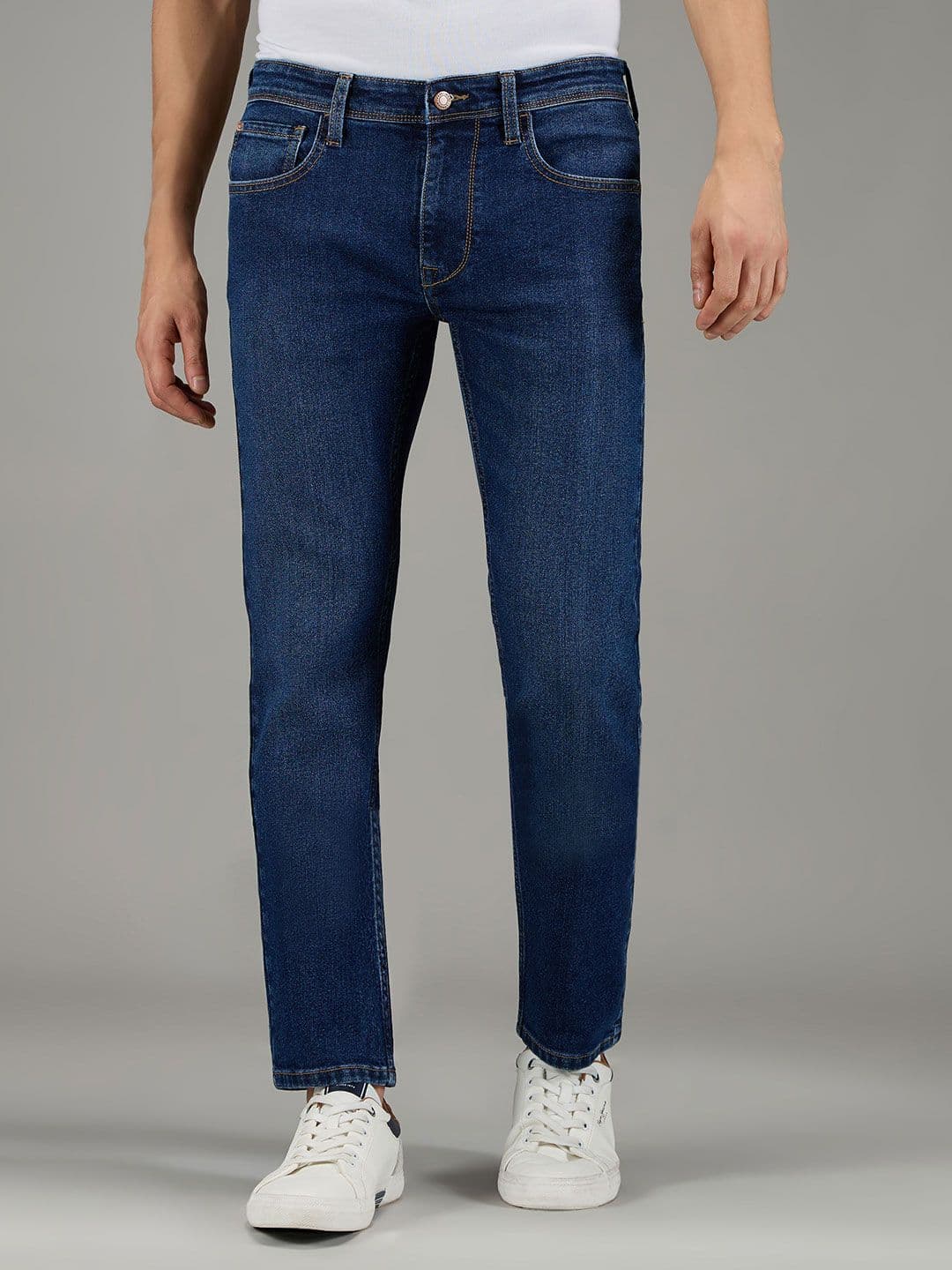 Pepe Jeans Men Vapour Slim Fit Mid-Rise Stretchable Jeans