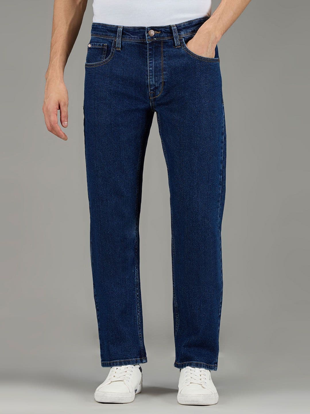 Pepe Jeans Men Holborne Straight Fit Mid-Rise Stretchable Jeans