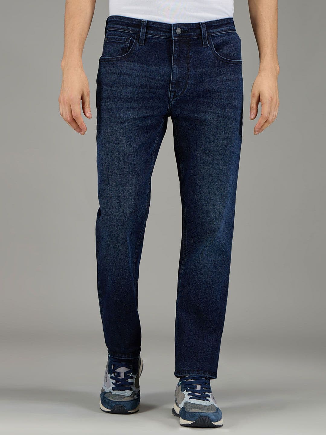 Pepe Jeans Men Holborne Straight Fit Mid-Rise Stretchable Jeans