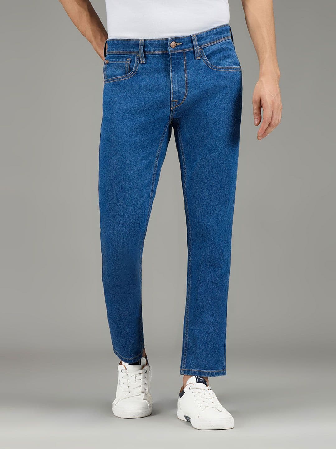 Pepe Jeans Men Vapour Slim Fit Mid-Rise Stretchable Jeans