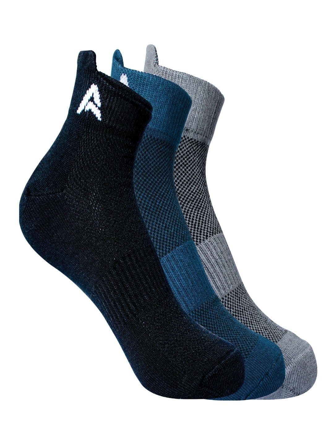 AMAREE Unisex Pack of 3 Cotton Assorted Patterned Ankle Length Socks - view 1