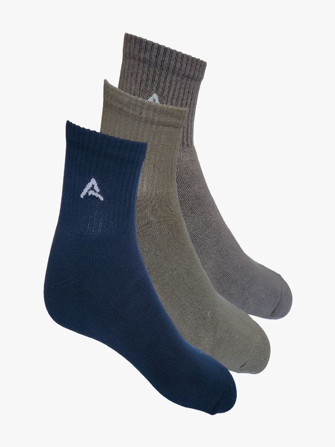 AMAREE Unisex Pack of 3 Cotton Assorted Above Ankle Socks - view 1