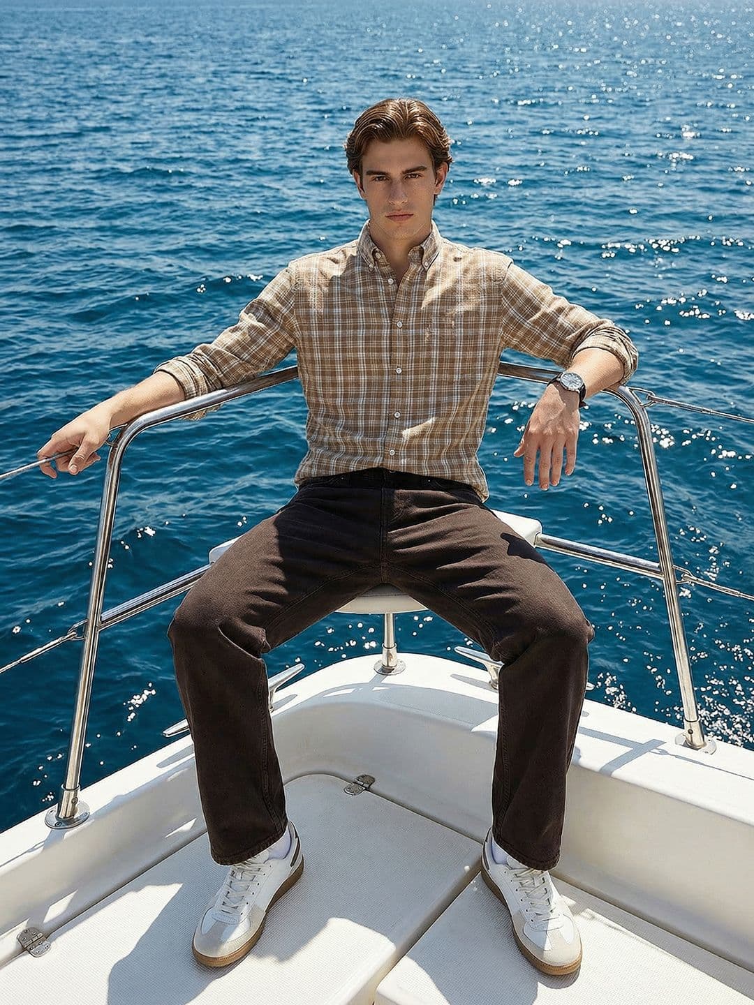 Nautica Tartan Checked Casual Shirt - view 1