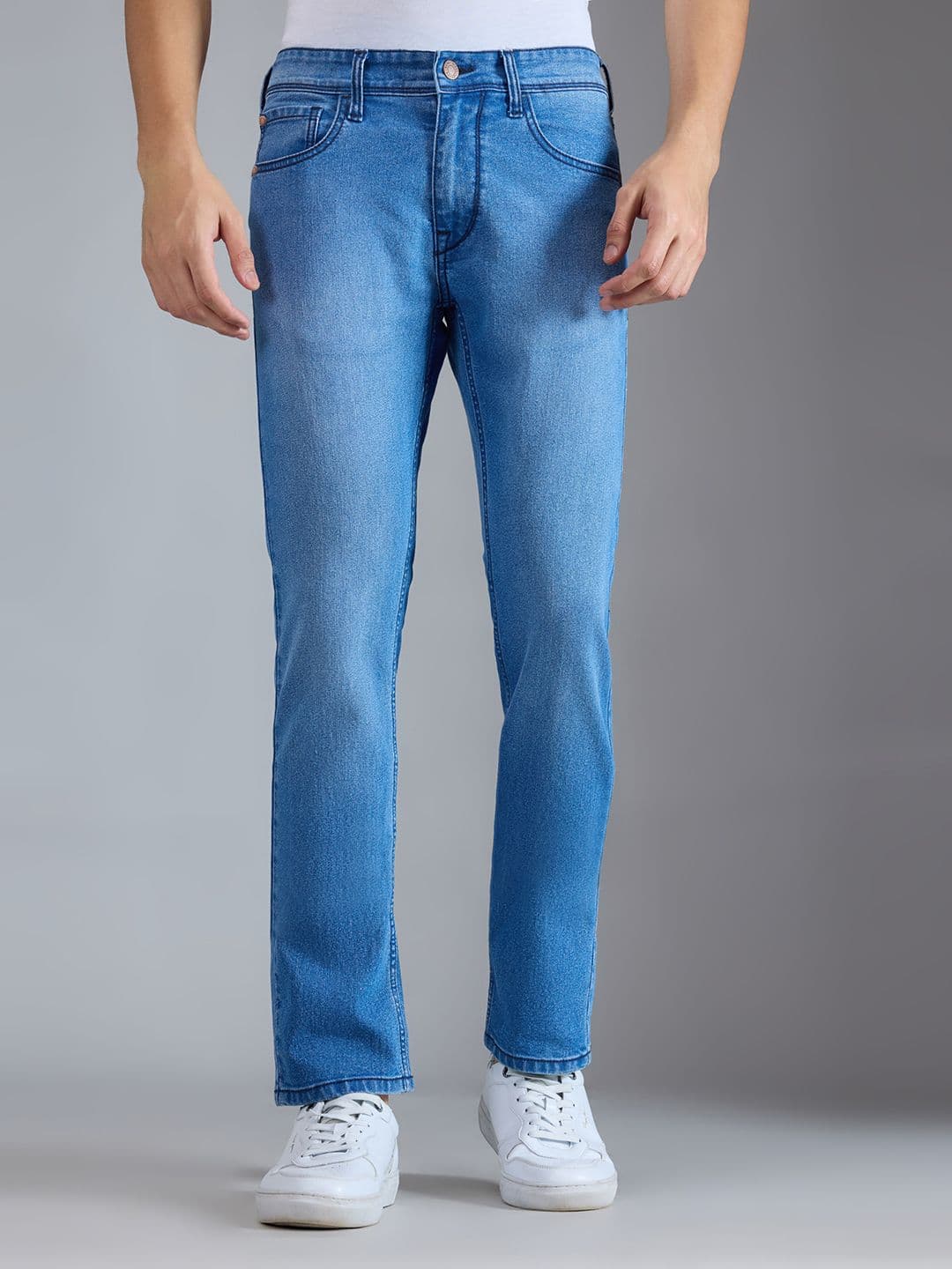 Pepe Jeans Men Vapour Slim Fit Mid-Rise Light Fade Stretchable Jeans