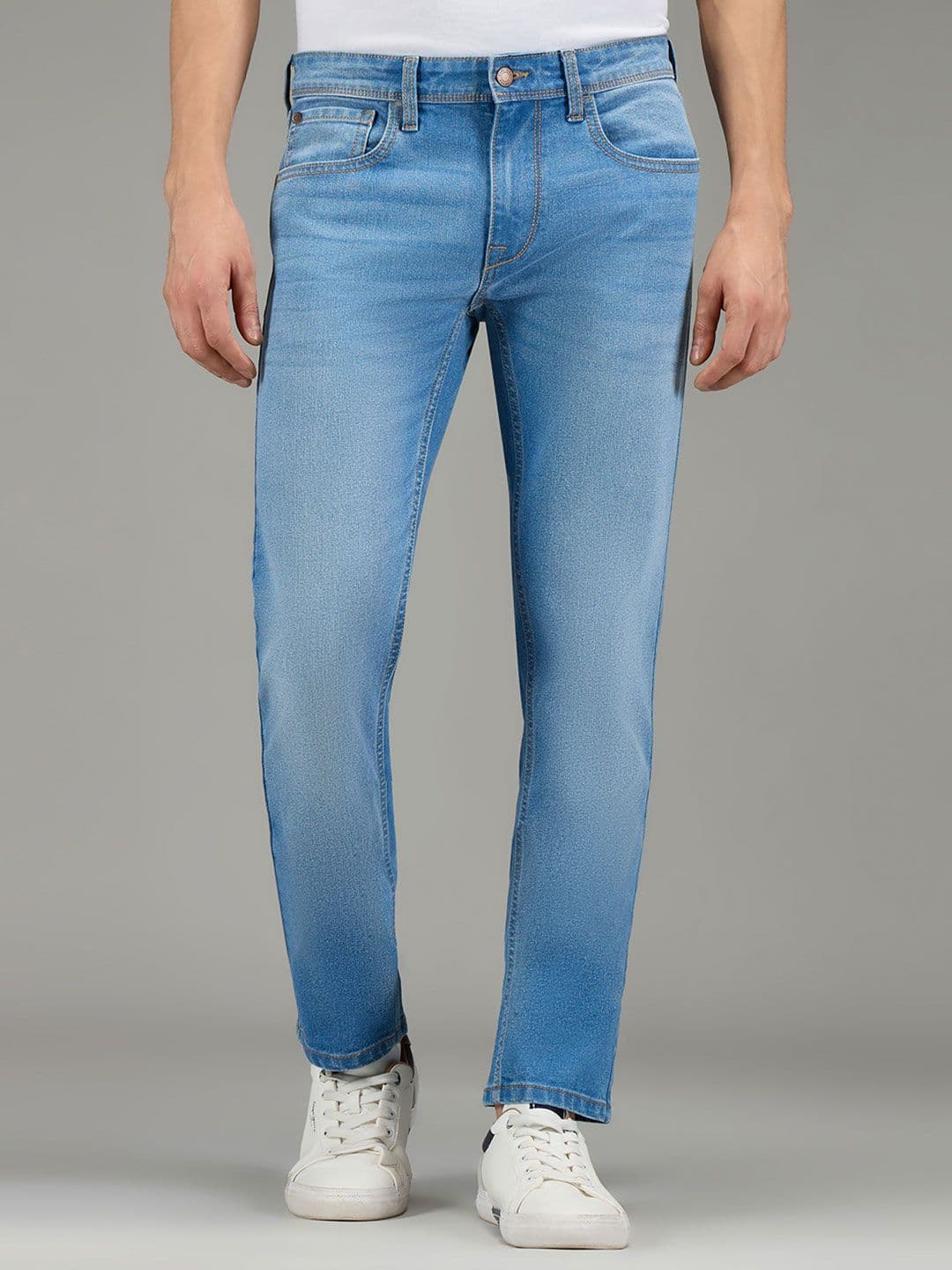 Pepe Jeans Men Vapour Slim Fit Mid-Rise Light Fade Stretchable Jeans - view 1