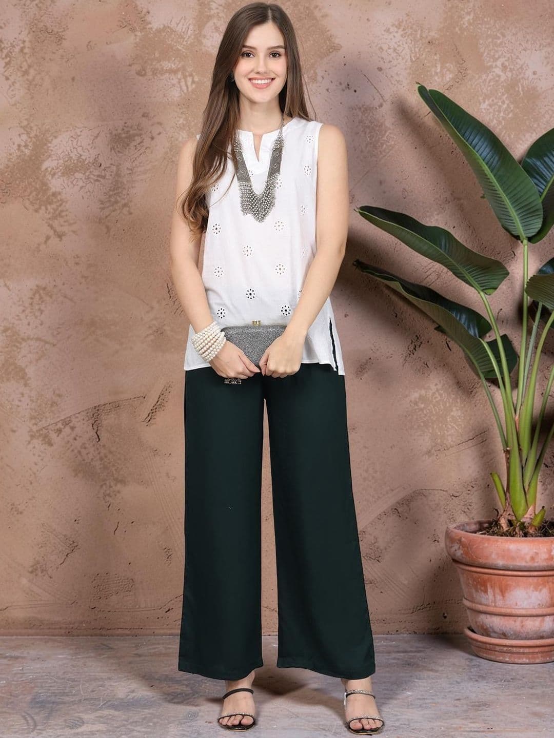 GRACIT Women Flared Ethnic Palazzos - view 1