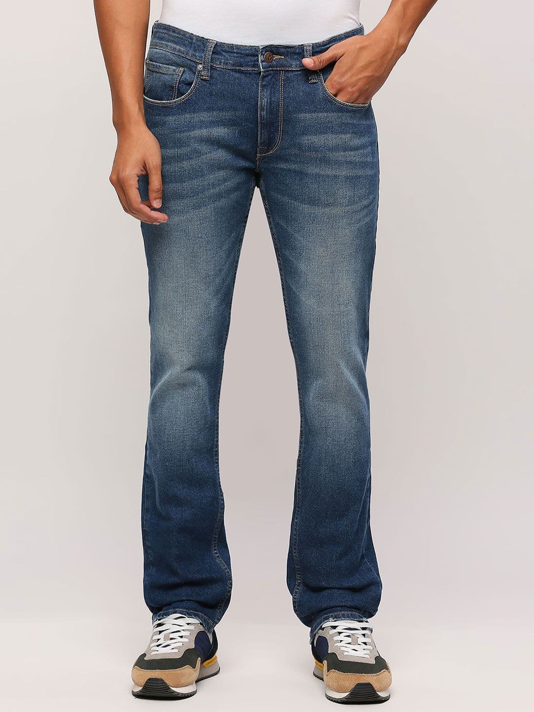 Pepe Jeans Men Slim Fit Heavy Fade Stretchable Jeans - view 1