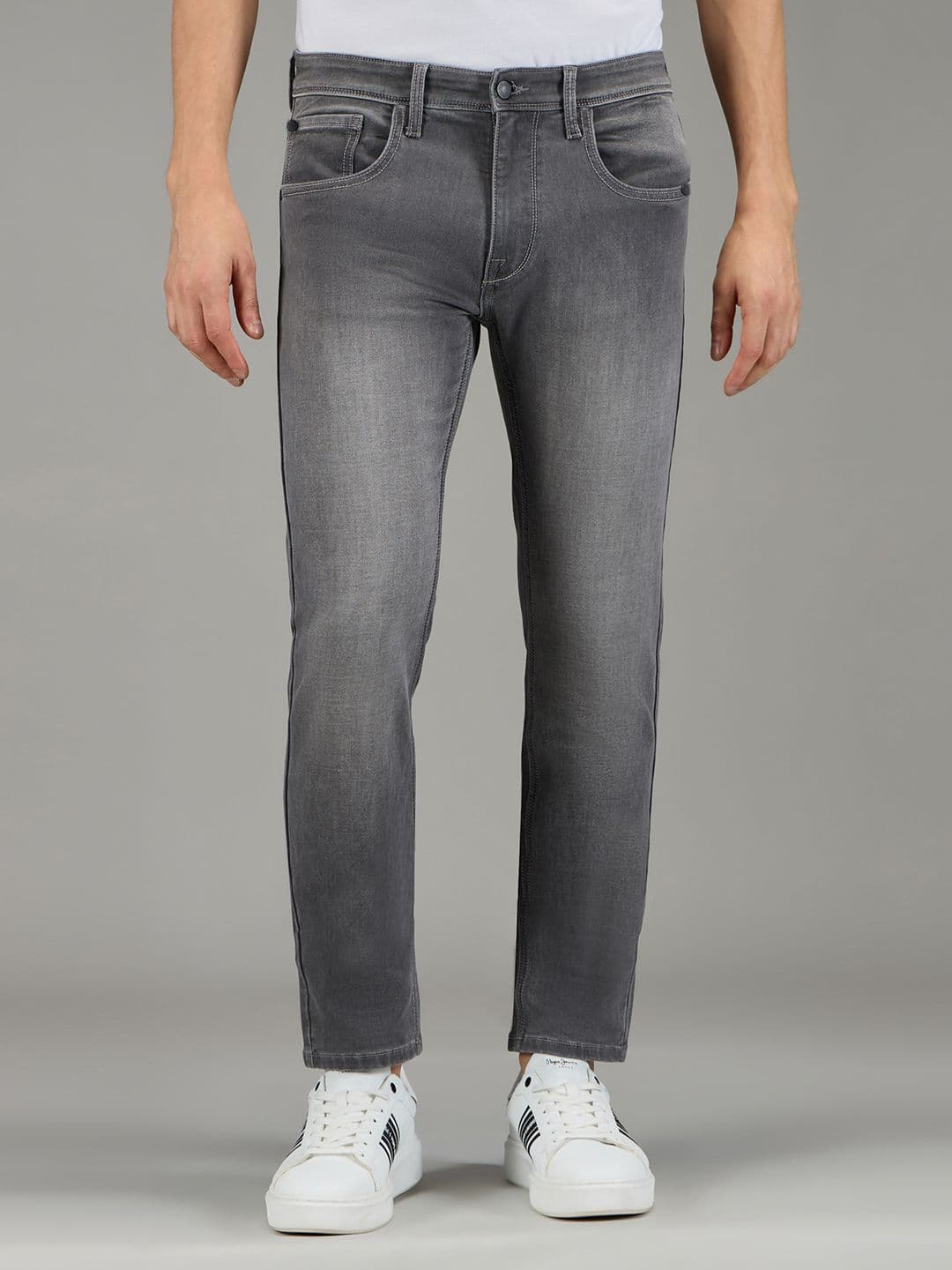 Pepe Jeans Men Slim Fit Mid-Rise Light Fade Stretchable Jeans - view 1