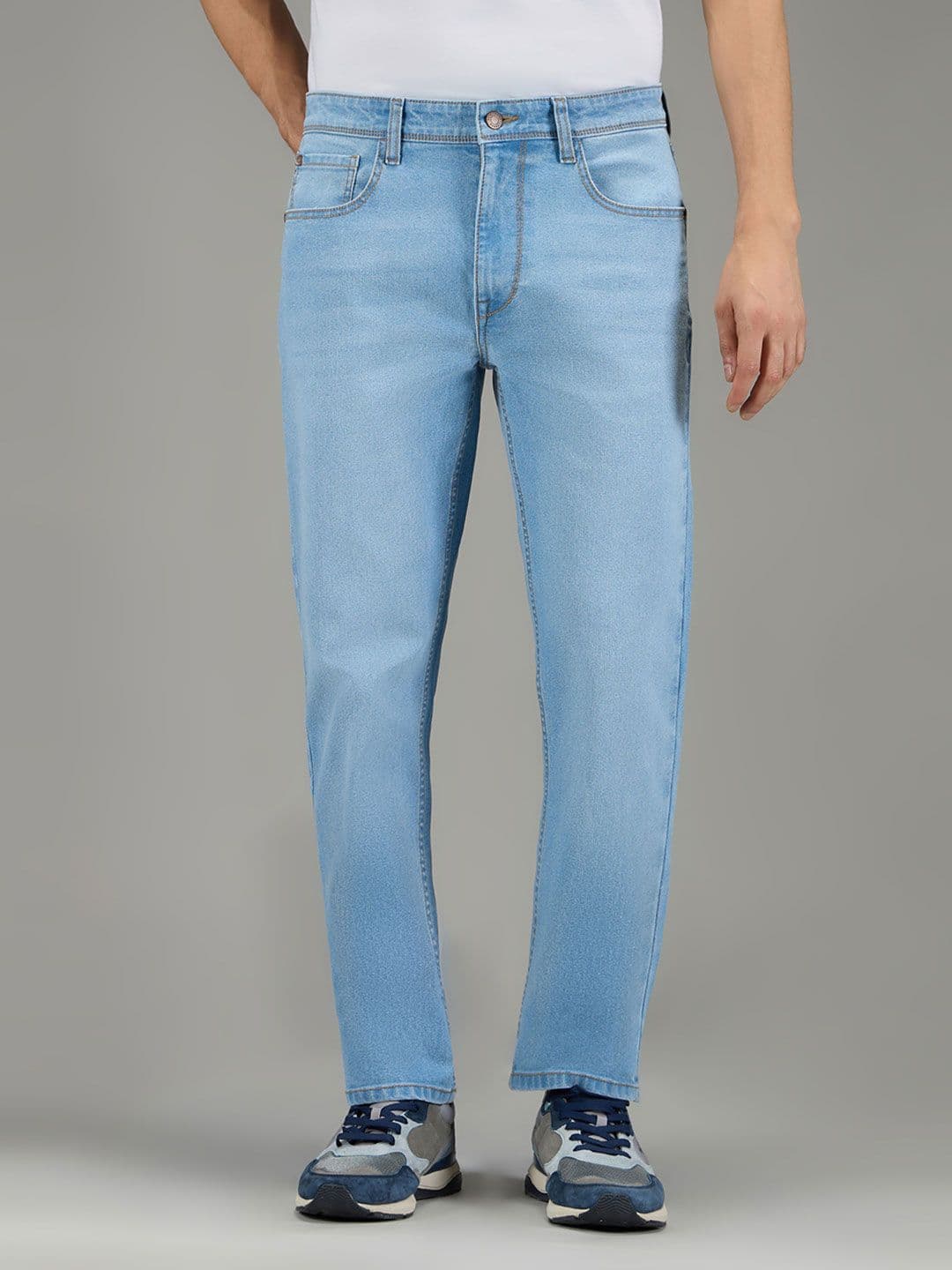 Pepe Jeans Men Holborne Straight Fit Mid-Rise Stretchable Jeans