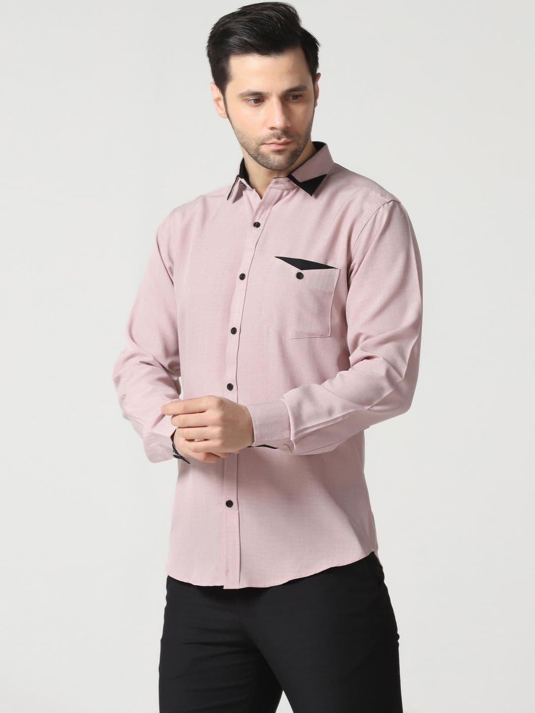 TAGDO FASHION Men?s Full Sleeve Casual Shirt with Chest Pocket - view 1