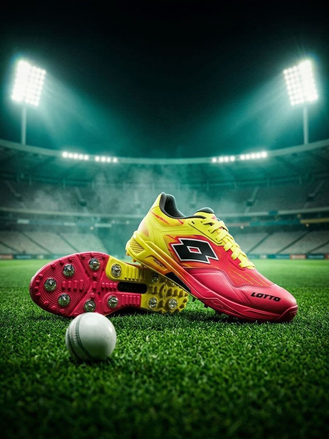 Lotto Men SuperShot Fire Dragon Red Cricket Shoes - view 1